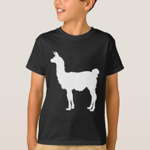 T-shirt Silhouette de lama
