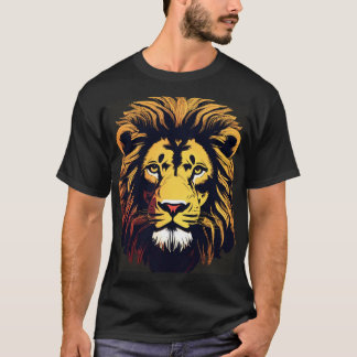 T-shirt Silhouette de Lion Majestic.design