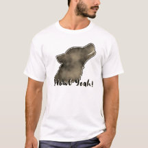 T-shirt silhouette de loup de la galaxie spatiale