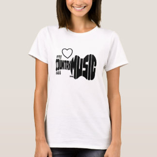 T-SHIRT SILHOUETTE DE MUSIQUE COUNTRY