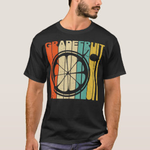 T-shirt Silhouette de pamplemousse de style rétro