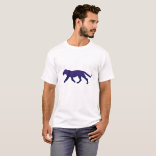 T-shirt Silhouette de panthère violette - Choisir le colo