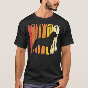 T-shirt Silhouette de race de chien Rottweiler