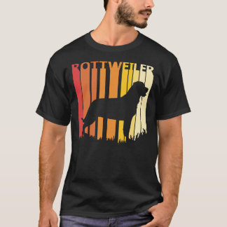 T-shirt Silhouette de race de chien Rottweiler