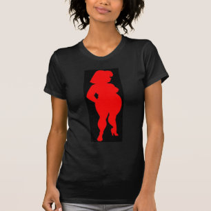 T-shirt Silhouette de rouge de BBW