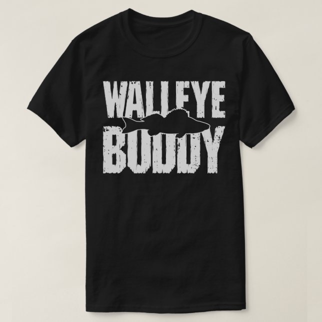 T-shirt Silhouette de Walleye (Design devant)