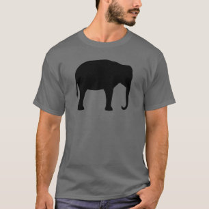 T-shirt Silhouette d'éléphant asiatique