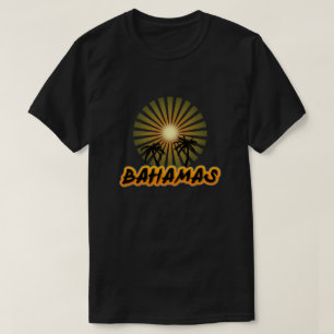T-shirt silhouette des cocotiers des Bahamas