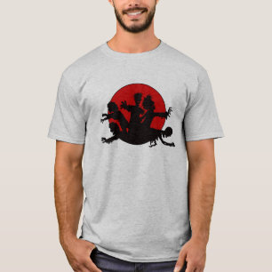 T-shirt Silhouette d'horde de zombi