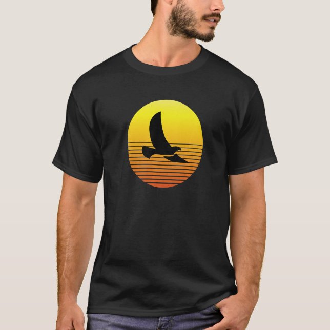 T-shirt Silhouette d'oiseau de pigeon de Dove au Nat de la (Devant)