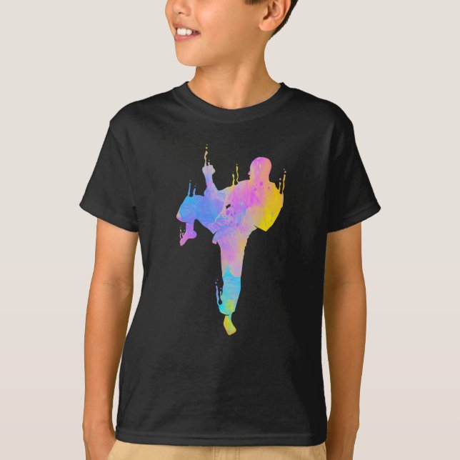 T-shirt Silhouette du Colorful (Devant)
