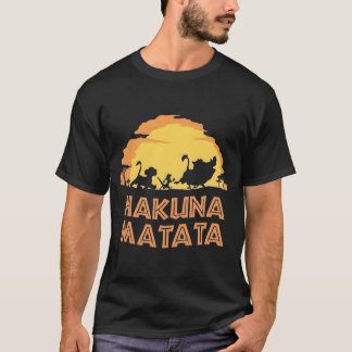 T-shirt Silhouette du coucher de soleil de Hakuna Matata