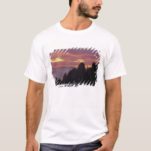 T-shirt Silhouette du mont Huangshan (Montagne Jaune) à
