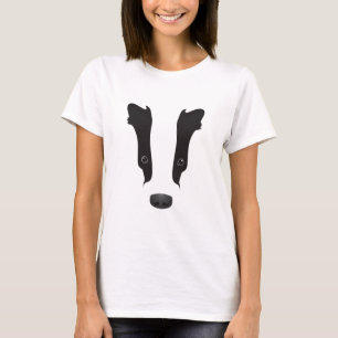 T-shirt Silhouette du visage de Badger