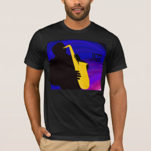 T-shirt Silhouette d'un joueur, d'un bleu et d'un pourpre