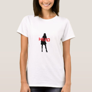 T-shirt Silhouette élégante RedHead avec texte gras