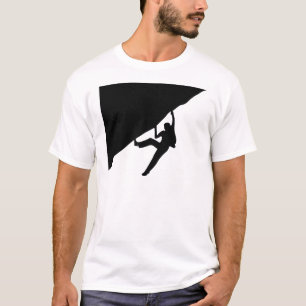 T-shirt Silhouette Escalade de rock