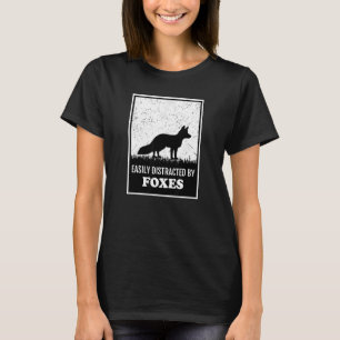 T-shirt Silhouette Fox Style Facilement Distrait Par Les R