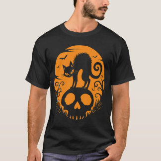 T-shirt Silhouette Halloween Chic et Sombre