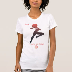 T-shirt Silhouette héroïque de Black Widow