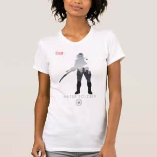 T-shirt Silhouette Héroïque du Soldat de l'Hiver