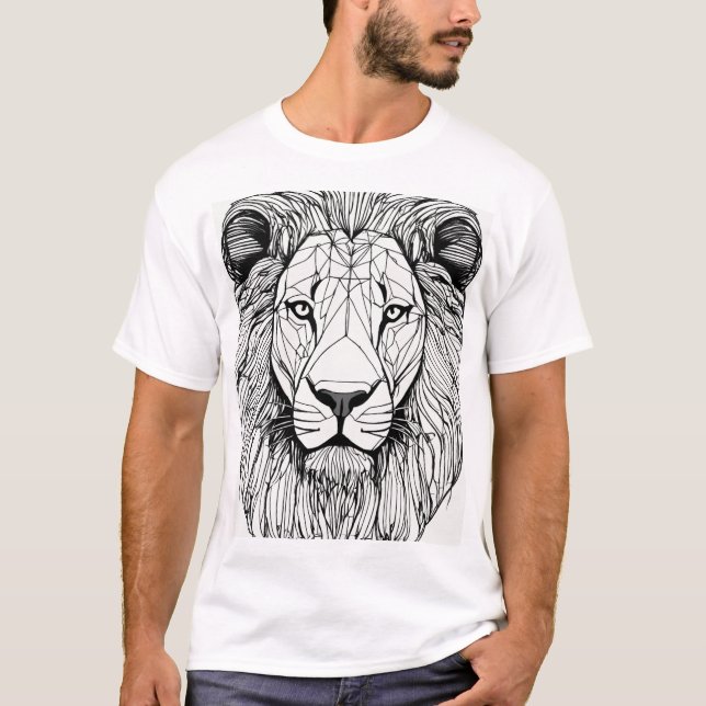 T-shirt Silhouette Lion (Devant)
