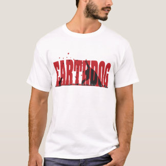 T-shirt Silhouette noire/rouge d'Earthdog