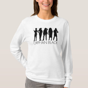 T-shirt Silhouette orpheline de caractère du noir