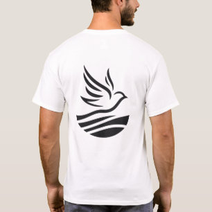 T-shirt Silhouette Unisex Bird Outline Minimaliste Impress