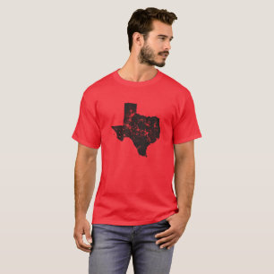T-shirt Silhouette vintage d'état du Texas