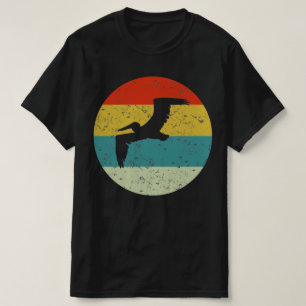 T-shirt silhouette vintage rétro pélican les années 70
