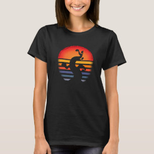 T-shirt Silhouette Vintage rétro Sunset Bonsai
