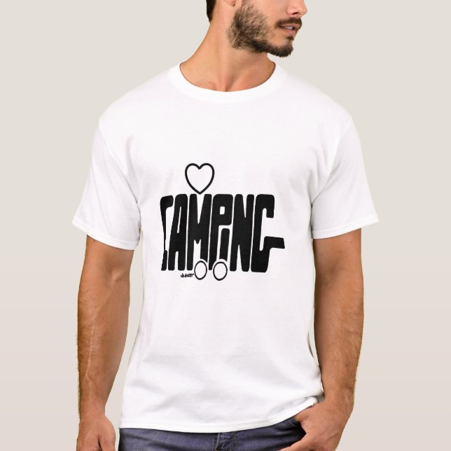 T-shirt Silhouettes de CAMPING (Devant)