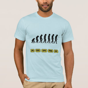 T-shirt Silhouettes de l'évolution humaine