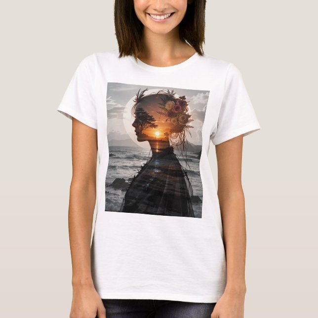 T-shirt Silhueta Feminina (Devant)