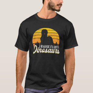 T-shirt Silkie Chicken Farmer I Lever Dinosaures Chinois S