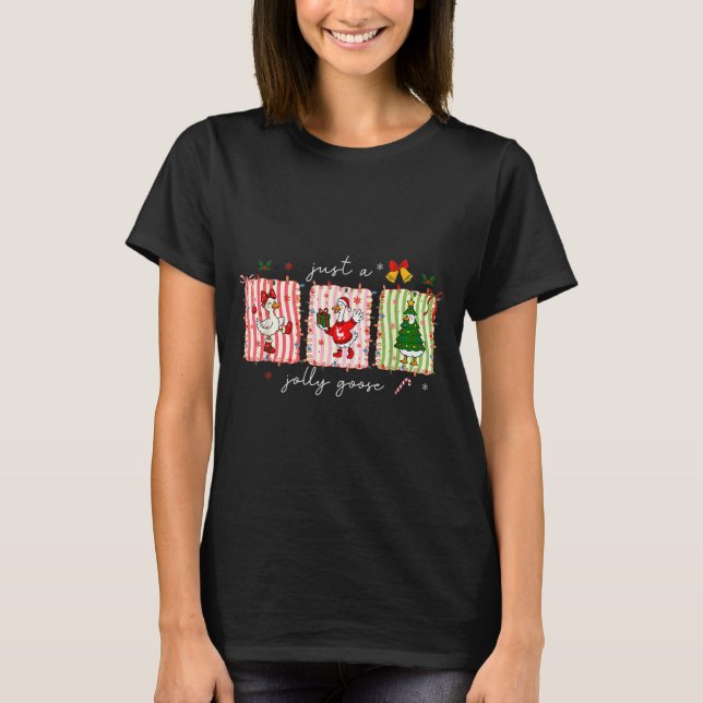 T-shirt Silly Goose Funny Christmas  (Devant)