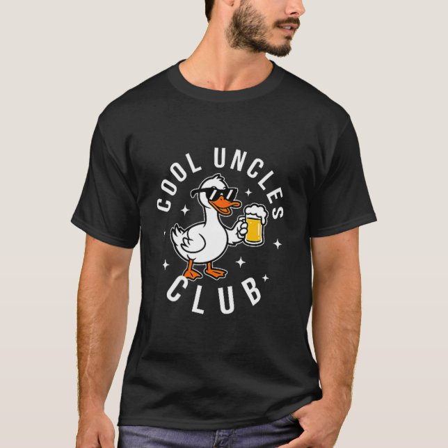 T-shirt Silly Uncle Goose Cool Uncles Club Shirt Men Uncle (Devant)
