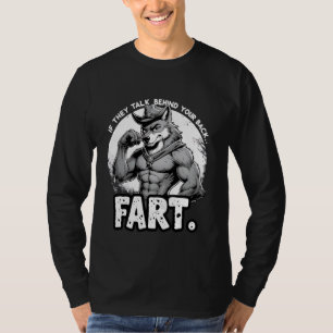 T-shirt S'Ils Parlent Derrière Le Dos Fart Drôle Mème Oddl