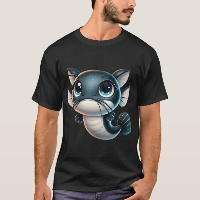 T-shirt Silure wels adorable (Devant)