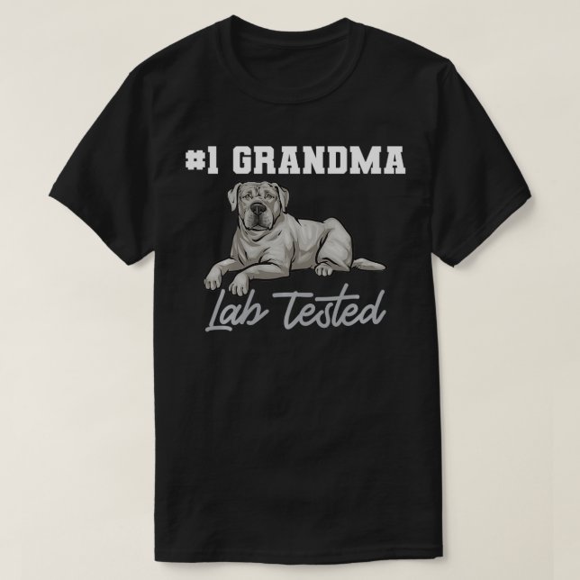 T-shirt Silver Labrador Retriever Grand-mère Silver Lab Te (Design devant)