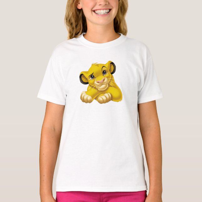 T-shirt Simba Le Roi Lion Éleva Eyebrow Disney (Devant)