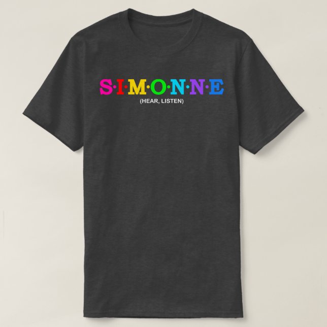 T-shirt Simonne Écouter (Design devant)