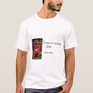 T-shirt simple Ajouter votre photo texte mémorial gardien