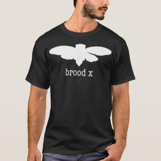 T-shirt Simple Cicada Silhouette Brood X