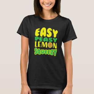 T-shirt Simple Citron pâle Squeezy Lemonade Juice Stand Le