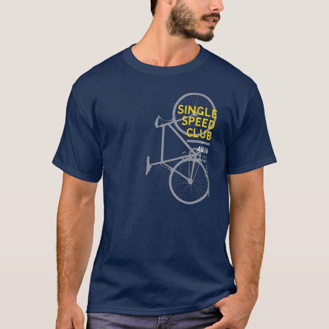 T-shirt simple de vélo de vitesse (Devant)