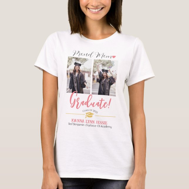 T-shirt Simple Elegant Graduation or Casquette Merci Scrip (Devant)