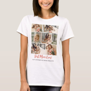 T-shirt Simple Elégant Mothers Day Photo Collage