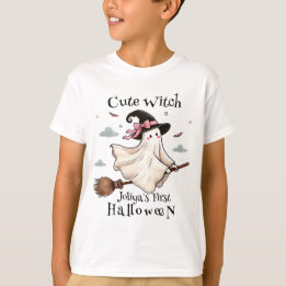 T-shirt Simple et élégante Mignonne sorcière première Hall